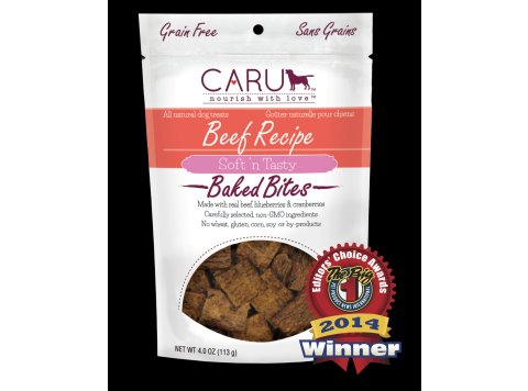 Caru Dog Natural Beef Recipe Bites 4oz.