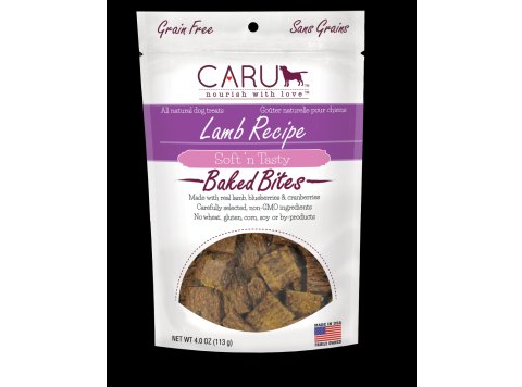 Caru Dog Natural Lamb Recipe Bites 4oz.