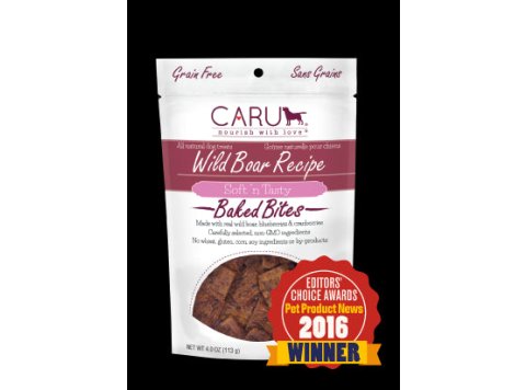 Caru Dog Natural Wild Boar Treats Bites 4oz.