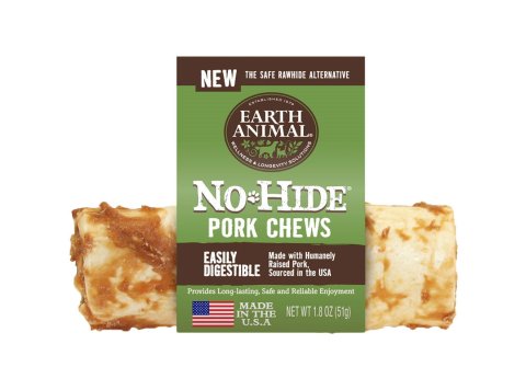 Earth Animal Dog No-Hide Pork 4 Inches (Case Of 24)