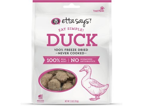 Etta Says! Eat Simple! 100% Freeze Dried Never Cooked Dog Treats Duck 1ea/2.5 oz