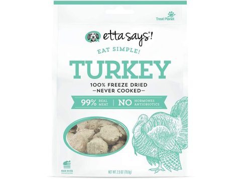 Etta Says! Eat Simple 100% Freeze Dried Turkey Dog Treats Turkey 1ea/2.5 oz
