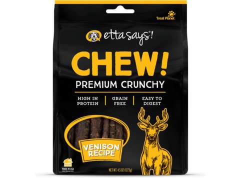 Etta Says! Premium Crunchy Venison Chew Dog Treats Venison 1ea/4.5 oz