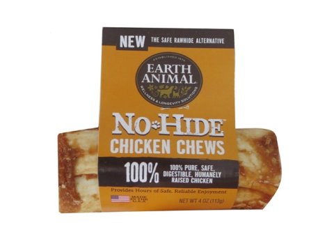 Earth Animal No Hide Chicken Chews Dog Treats, 4 Inch (Case Of 24)