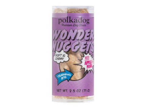 Polka Dog Wonder Nuggets Pork Apple Mini 2.5oz.