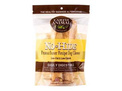 Earth Animal No Hide Chews Peanut Butter Medium (2 Pack)
