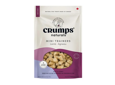 Crumps Naturals Dog 4.6oz. Mini Trainers Semi-Moist Lamb