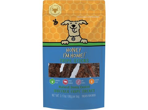 Honey Im Home Dog Buffalo Tripe Streaks 3.17oz.