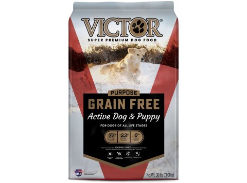 Victor Super Premium Dog Food Grain Free Active Dog and Puppy 30 lb