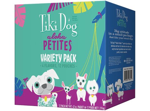 Tiki Pets Dog Aloha 3.5Oz Variety Pouch Pack (Case of 12)