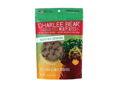 Charlee Bear Dog Meaty Bites Beef Liver & Sweet Potato 2.5oz.