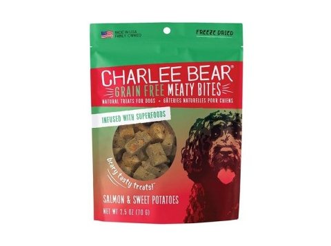 Charlee Bear Dog Meaty Bites Salmon & Sweet Potato 2.5oz.