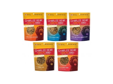 Charlee Bear Grain Free Crunch Dog Treats 8 Oz Peanut Butter & Banana