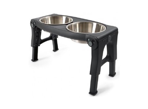 Dexas Adjustable Height Pet Feeder Stainless Steel