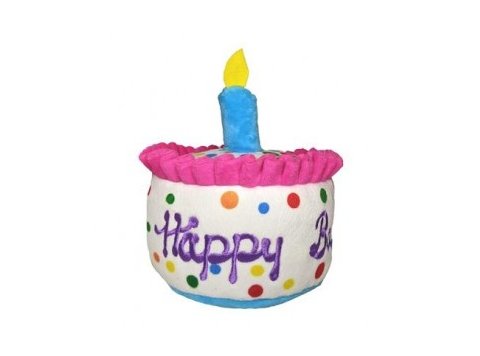 Happy Barkday Cake Dog Toy Large