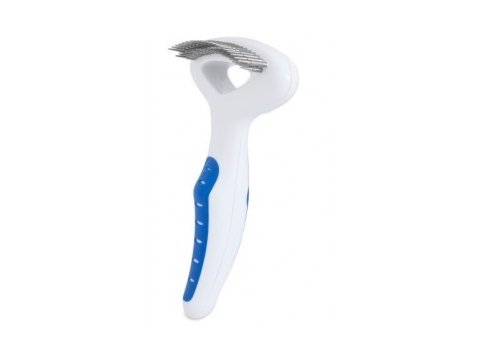 JW Pet Gripsoft Double Row Undercoat Rake Regular Teeth