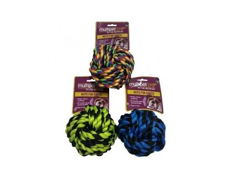 Multipet Nuts for Knots Ball Assorted Colors Large