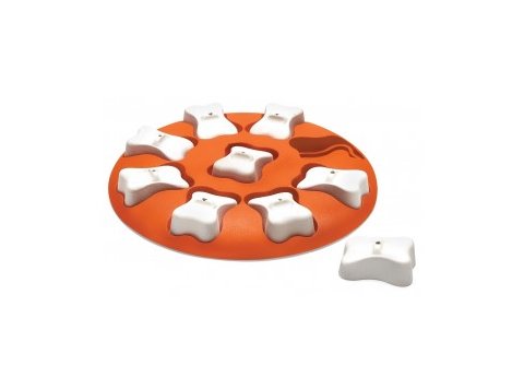 Nina Ottosson Dog Smart Interactive Treat Puzzle Dog Toy, Orange - Level 1 (Easy)