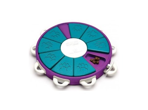 Nina Ottosson Dog Twister Interactive Treat Puzzle Dog Toy, Purple - Level 3 (Advanced)