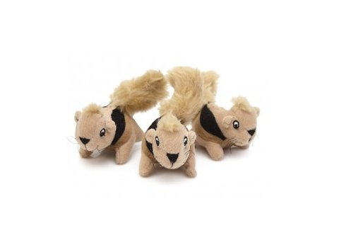 Outward Hound Squeakin' Animals Replacement 3 Pack - Squirrels