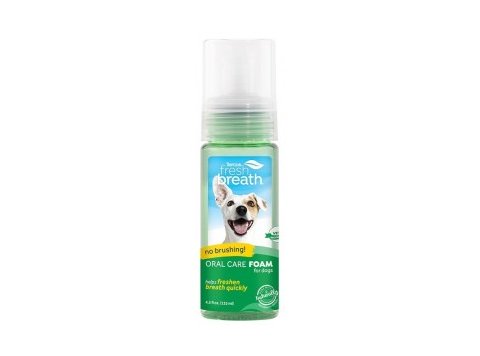 TropiClean Fresh Breath No Brushing Oral Care Foam 4.5 oz