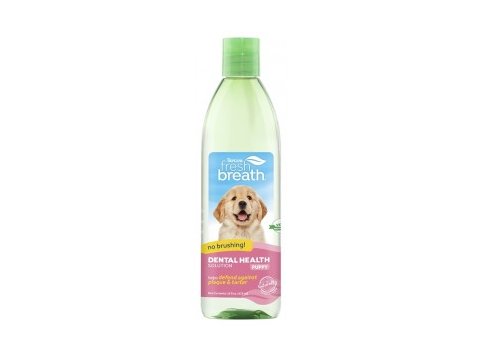 TropiClean Fresh Breath No Brushing Dental Health Solution Puppy 16 oz