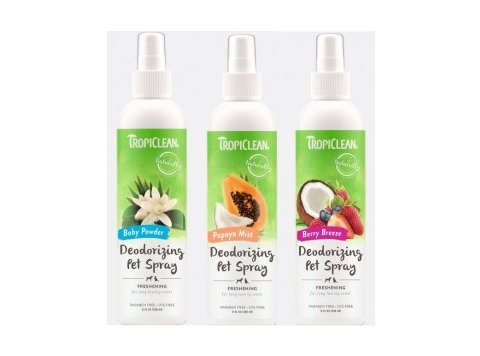 TropiClean Deodorizing Pet Spray 8 oz Baby Powder