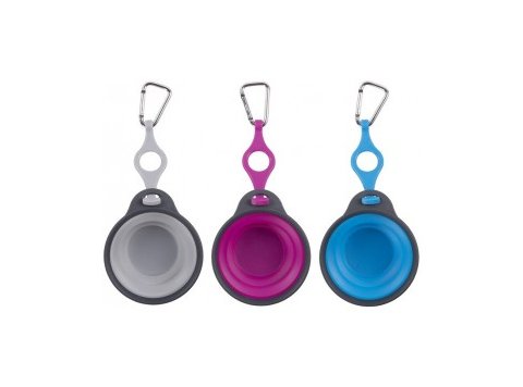 Dexas Travel Cup with Bottle Holder & Carabiner Pink