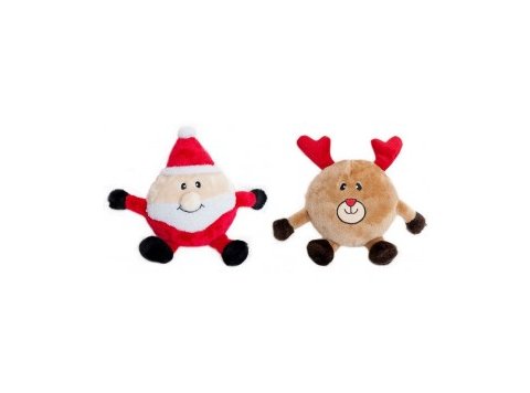 ZippyPaws Holiday Brainey Santa