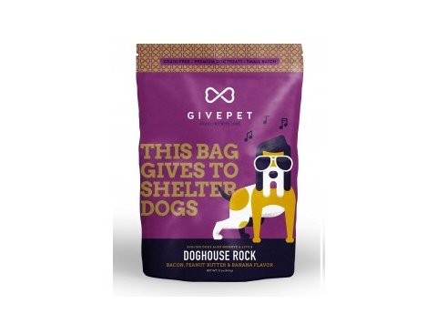 GivePet Crunchy Dog Treats Doghouse Rock 12 Oz.