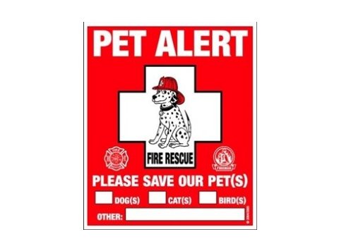 Rescue Rover Pet Safety Window Decal 2pk