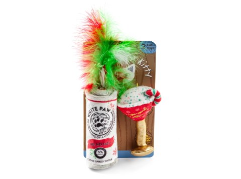 White Paw & Cattini Stocking Stuffers Christmas Catnip Toys