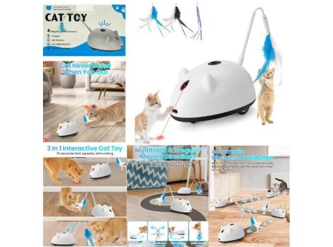 The Cat Toy -CTR-Interactive Cardio Mouse - Left. Right. 360