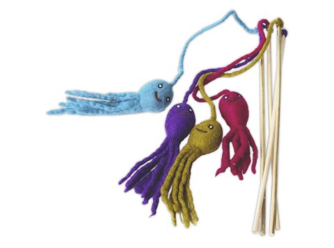 Octopus Teaser Cat Toy, Assorted Colors