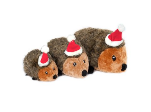 Holiday Hedgehog - Happy Hour Crusherz - Holiday (3-pack) - Christmas Dog ToyDog Toy Small