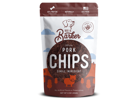 Single Ingredient Pork Chips for Dogs 8oz