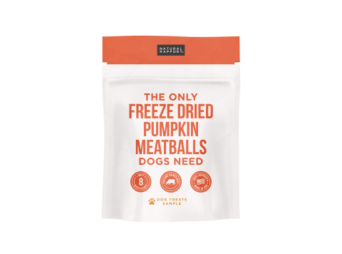 The Only Freeze Dried Pumpkin Meatballs Dogs Need 7 oz bag