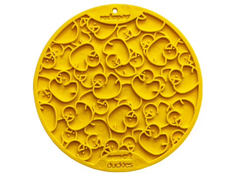 Duckies Design eMat Enrichment Lick Mat With Suction Cups