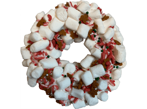 Gourmet Donut, Christmas Collection Marshmallow Candy Crunch Donut Dog Treat