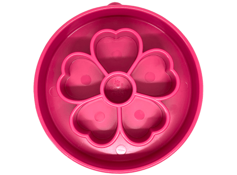 Flower Design eBowl Enrichment Slow Feeder Bowl for Dogs Purple