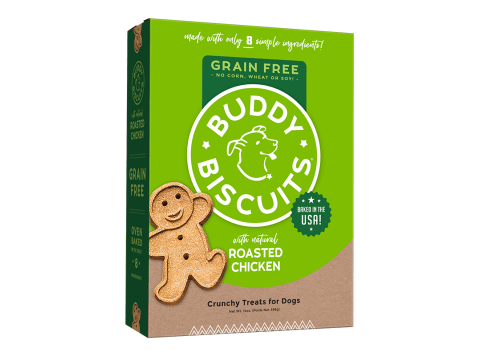 Cloud Star Grain-Free Oven Baked Buddy Biscuits With Rotisserie Chicken Dog Treats 14oz. Box