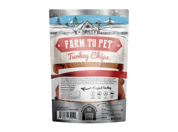 Holiday Turkey Chips Dog Treats (4 oz) Gold