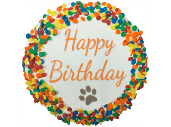 Donut Shop, Happy Birthday Cake Dog Treat