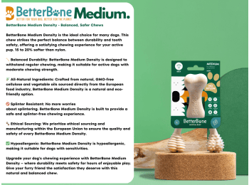 BetterBone MEDIUM - Natural, No Nylon, Softer Than Nylon ECO Beef