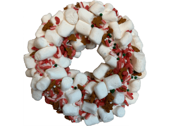Gourmet Donut, Christmas Collection Marshmallow Candy Crunch Donut Dog Treat