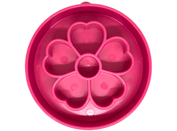 Flower Design eBowl Enrichment Slow Feeder Bowl for Dogs Purple