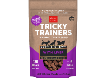 Cloud Star Chewy Tricky Trainers Liver Flavor Dog Treats; 5oz. Bag