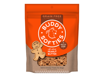 Cloud Star Grain-Free Soft and Chewy Buddy Biscuits With Homestyle Peanut Butter Dog Treats; 5oz. Bag