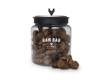 Vital Essentials Dog Cat Freeze Dried Duck Hearts 150 Count