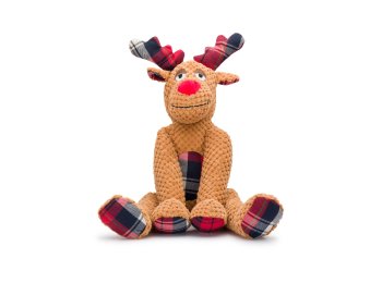 Christmas Floppy Reindeer Plush Dog Toy Large